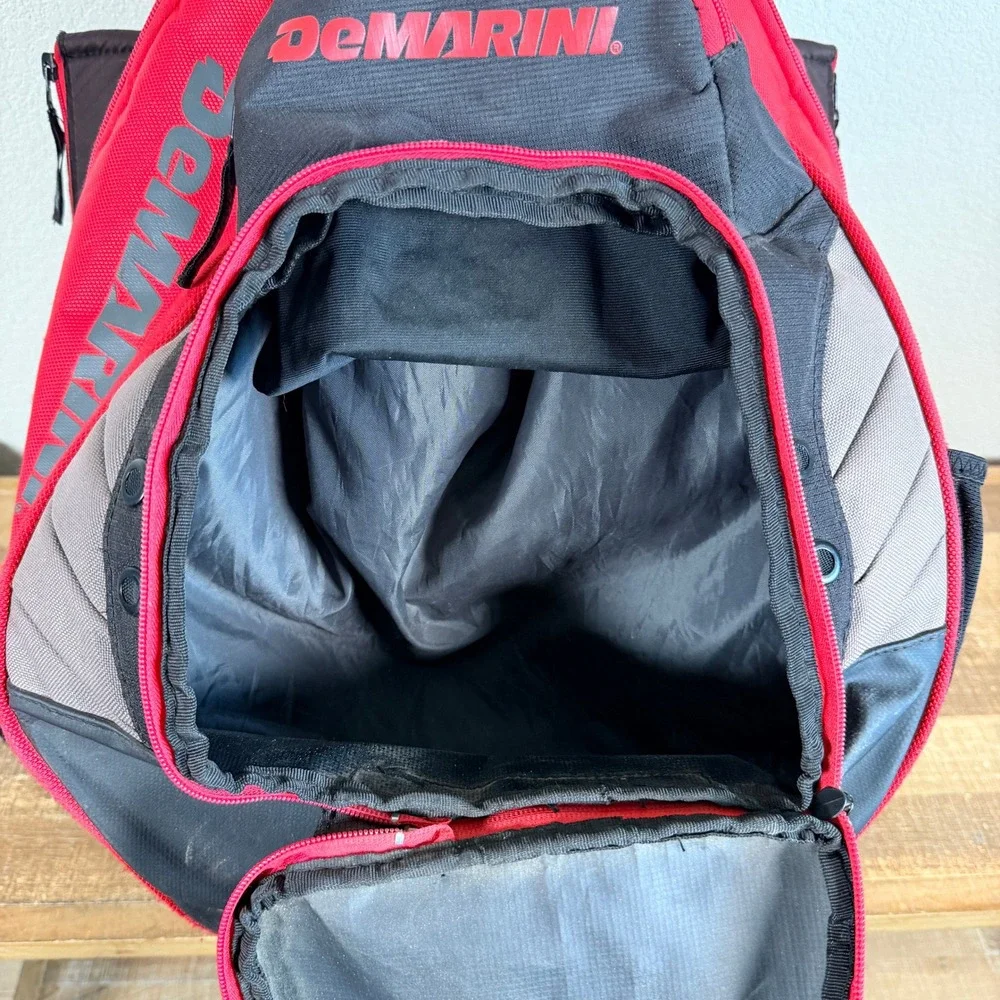 DeMarini Voodoo Paradox Backpack Red Scarlet Baseball Softball Bat Sleeves